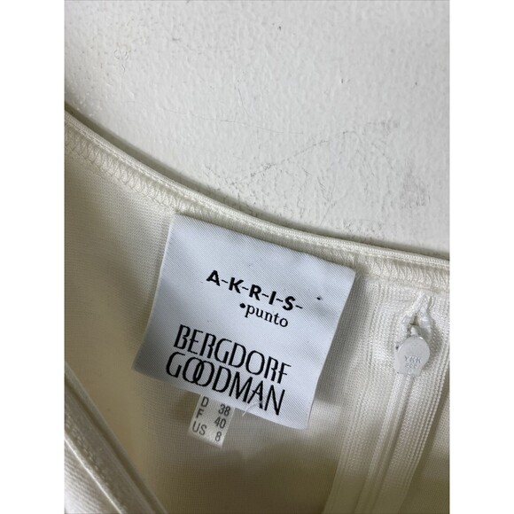 Akris Punto x Bergdof Goodman Womens Three-Quarter-Sleeve Jersey Top Sz 8 $395 - Picture 2 of 9